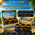 Kivure Reserve Signature TRIO (24 oz) Luxury Candle Gift Set Kivure