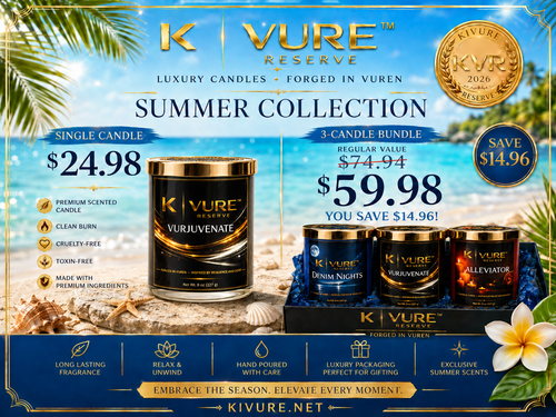 Kivure Reserve Signature TRIO (24 oz) Luxury Candle Gift Set